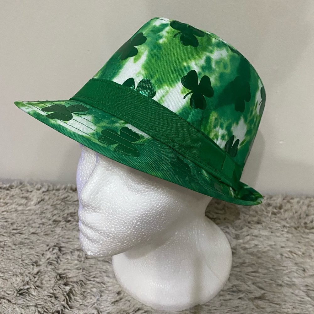 Green Shamrock  Fedora Hat